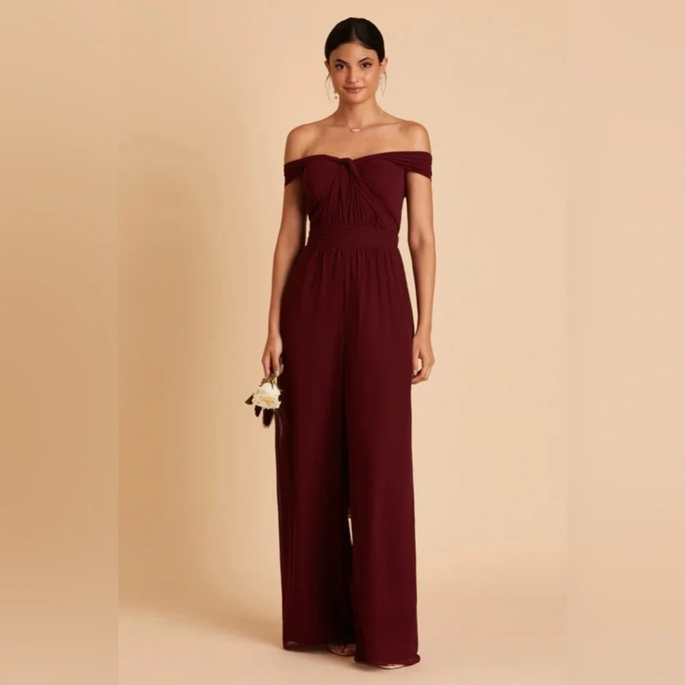 Birdy Grey Gigi Convertible Jumpsuit Cabernet xs extra small NWT NEW - Picture 4 of 10